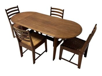 Modernist Art Deco Dining Room Table by Bas van Pelt for My Home, 1930s